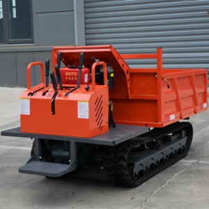 Livraison gratuite EPA Mini Dumper chenillé moteur brouette piste Site Dumper Dumper pour travaux agricoles Mini Crawler Dumper Truck - Product Image 6