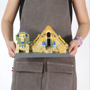 Juego de Bloques de Construcción de Arquitectura Egipcia, Modelo de las Pirámides de Giza y la Esfinge, Juguete Educativo para Niños, Plástico Creativo, Escala 1:1, OEM - Product Image 4