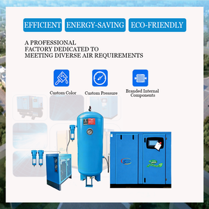55 kW Einstufiger Permanentmagnet-Frequenzumrichter-Kompressor Niedriger Energieverbrauch Geräuscharm Hohe Energieeffizienz für Industrielle Anwendungen - Product Image 5
