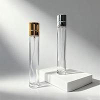 Flacon pulvérisateur de parfum vide en verre dépoli transparent de 30 ml, rechargeable, mini échantillons de parfum