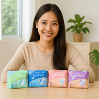 Serviettes hygiéniques biodégradables ultra-minces en coton avec ailettes, protection anti-fuites, super absorbantes, pour usage diurne, pour femmes, vente en gros