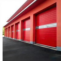 Moteur de porte à enroulement rapide en aluminium sur mesure, résistant aux ouragans et au feu, panneaux de porte de sécurité extérieurs pour maison et garage