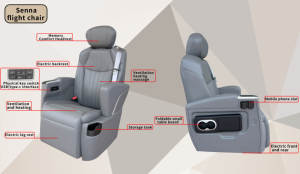 Customized Luxury Car Seat Modified Electric Massage Ventilated VIP Toyota Hiace Sienna Auto <strong>Captain</strong> Van Seats <strong>for</strong> <strong>Sale</strong> - Product Image 6