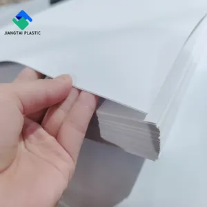 Jiang tai Plastic Starre Textur Opake weiße PVC-Folie zum Drucken von Poker karten