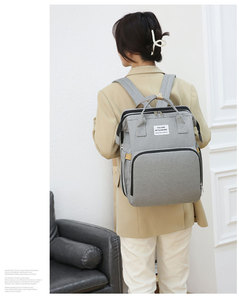 Portable Folding <strong>Crib</strong> Multi-function Large Capacity Double Shoulder Mother Baby Backpack Bed Handbags - Product Image 5