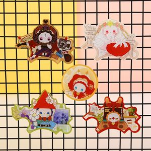 Aimants de réfrigérateur personnalisés style dessin animé, aimants promotionnels en acrylique transparent coloré avec logo et forme sur mesure - Product Image 6