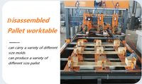 WEIKA Machine de clouage de palettes en bois à haute productivité entièrement automatique et ligne de production avec contrôle PLC 3-6 pcs/min