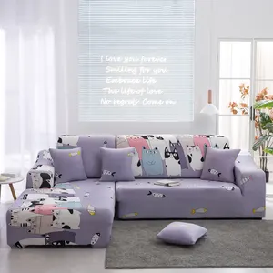 Đàn hồi sofa bao gồm chỗ ngồi bao gồm bảo vệ L hình dạng góc cắt sofa bìa cho phòng khách //