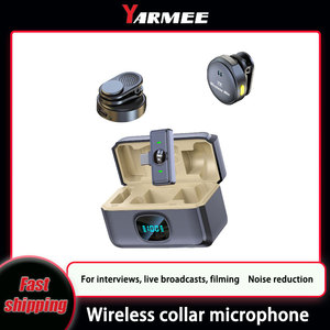 YARMEE 2024用プロ用ミニワイヤレスラペルマイクプロ用ミニワイヤレスラバリアマイク - Product Image 6