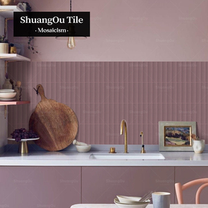 Haute qualité Village salle <span class=keywords><strong>de</strong></span> bain dosseret bande mosaïque carrelage <span class=keywords><strong>vert</strong></span> mat <span class=keywords><strong>ciment</strong></span> en forme <span class=keywords><strong>de</strong></span> croissant <span class=keywords><strong>cuisine</strong></span> mur porcelaine <span class=keywords><strong>carreaux</strong></span> <span class=keywords><strong>de</strong></span> mosaïque - Product Image 3