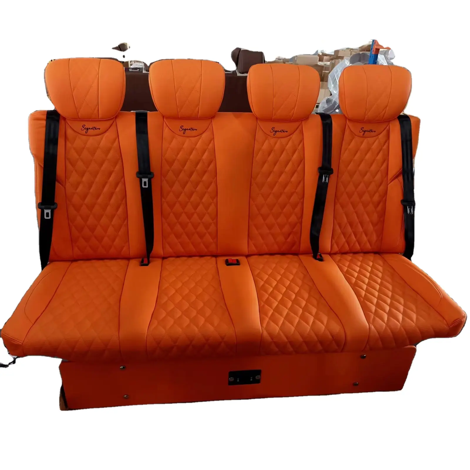 Сделанный на заказ Электрический 4-местный диван-кровать скамейка для мини-автобуса RV MPV Motorhome Caravan автомобильный диван скамейка сиденья