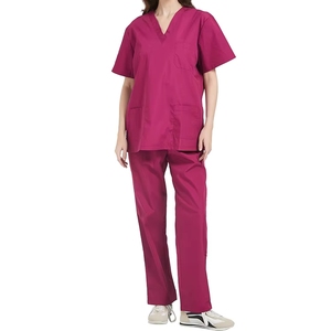 Blouses/Chemises d'uniforme d'infirmière unisexe en coton sergé extensible respirant, <span class=keywords><strong>couleur</strong></span> et taille personnalisables, pour hôpitaux - Product Image 5