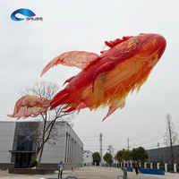 Modelo de Kun Peng Volador de 15 m, Inflable, con Luces LED, para Espectáculos, Publicidad, Exhibiciones