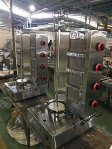 4 cabezas Kebab Doner <span class=keywords><strong>Kebad</strong></span> Gas Shawarma Machine Gas Shawarma Slicer Machine - Product Image 3