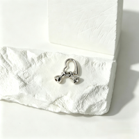 Vente Flash : Fermoir Cœur en Laiton de Haute Qualité, Connecteur Métallique Plaqué Rhodium, Apprêts de Bijoux Faits Main DIY pour Femmes