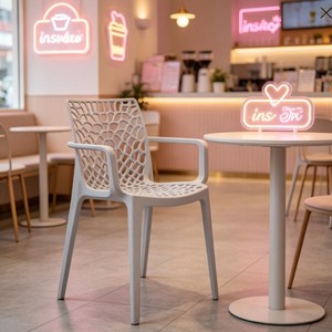Chaise en plastique légère, portable, décontractée et minimaliste moderne pour les zones <span class=keywords><strong>de</strong></span> détente des hôtels - Product Image 1