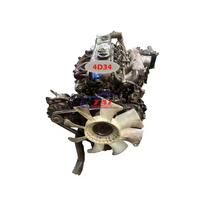 Motor Diésel Japonés Usado de 4 Cilindros Marca TAI 4D33/4D34/4D35 4.2L para Mitsubishi Fuso Canter, Embalaje de Acero Inoxidable y Madera