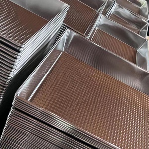 Traditional Uncoated Metal Deep Dish <b>Bakeware</b> Rectangular Brownie Baking Trays with Textured Bottom for Roast & Bake - Product Image 5