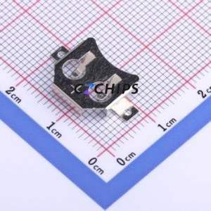 MY-1220-03-R Button & Strip Battery Connector SMD Connector Battery Clip <b>CR1220</b> Phosphor Bronze Nickel - Product Image 1