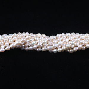 <span class=keywords><strong>Perles</strong></span> d'Akoya <span class=keywords><strong>chinoises</strong></span> baroques en forme de larme blanches de 6 à 7 mm, 16 pouces - Product Image 6