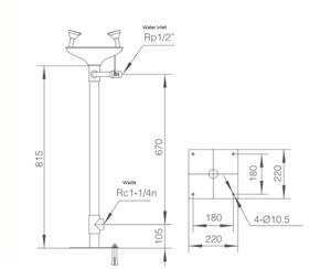 Estación <span class=keywords><strong>de</strong></span> Lavado <span class=keywords><strong>de</strong></span> Ojos <span class=keywords><strong>de</strong></span> <span class=keywords><strong>Emergencia</strong></span> con <span class=keywords><strong>Precio</strong></span> - Product Image 2