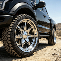 Jantes forgées personnalisées SL 24x14 26x14 26x16 28x16 30x16 8x165.1 8x170 8x180 à déport profond avec capuchons flottants pour Ford F150 RAM 1500