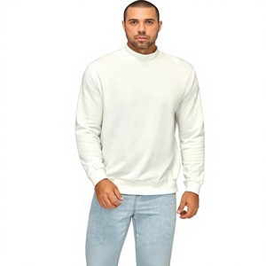 Sweat-shirt unisexe surdimensionné à épaules tombantes en tissu tricoté d'hiver, couleur unie, imprimé par sublimation numérique personnalisée, polyester/coton - Product Image 3