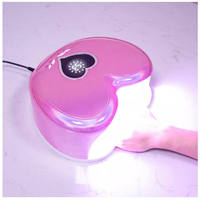 Lampe à ongles UV-LED 96W en forme de cœur, design élégant pour Noël, séchage rapide pour manucure professionnelle, brevetée sur le marché