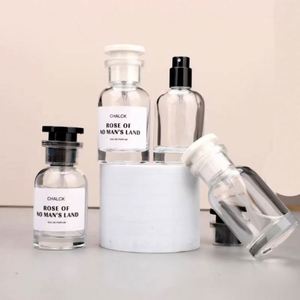Thick Bottom Clear Transparent Glass <b>Perfume</b> <b>Bottle</b> Custom Logo Screen Printing <b>30ml</b>/50ml/100ml 100pcs <b>Perfume</b> Pump Sprayer - Product Image 6