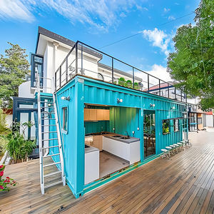 Casa contenedor modular prefabricada plegable de 20 pies y 40 pies personalizada para edificio de oficinas, uso de centro comercial, diseño moderno y rápido - Product Image 6