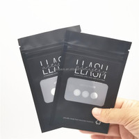 Quantité minimale de commande 500 pièces impression personnalisée pochette plate refermable Ziplock noir cintre trou brillant pêche leurre appât sacs d'emballage en plastique