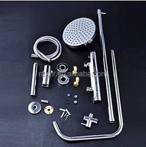 <span class=keywords><strong>Grifo</strong></span> de ducha Rozinsanitary termostático de estilo redondo de 8 pulgadas, conjunto de columna de ducha <span class=keywords><strong>con</strong></span> ducha de mano - Product Image 4