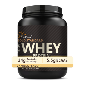 Suministro Exclusivo del Canal, Proteína de Suero Pura Estándar Oro 5lb en Polvo, Suplementos de Nutrición Deportiva <span class=keywords><strong>y</strong></span> Fitness - Product Image 1