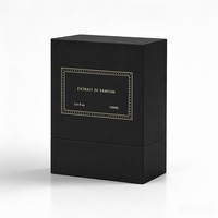 Boîte cadeau de luxe personnalisée vert foncé rigide pour parfum, emballage en carton rigide pour flacons de parfum