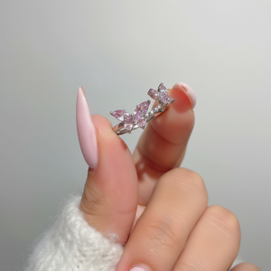 Vendita calda Trending moda minimalista Punk Band anelli per uomo donna graziosi gioielli in acciaio inossidabile taglio ovale diamante intarsio luna - Product Image 2