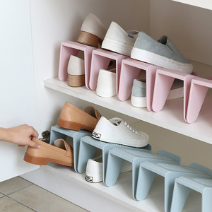 Space-saving <b>shoe</b> <b>rack</b>, double-layer <b>shoe</b> tray, dormitory essential, <b>shoe</b> cabinet for organizing and storing <b>shoes</b> and slippers. - Product Image 4
