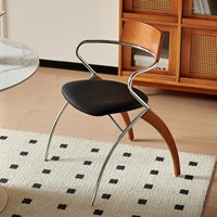 Chaise de salle à manger vintage de designer danois, fauteuil rétro simple en bois massif avec dossier, chaise de relaxation pour café, célèbre sur internet