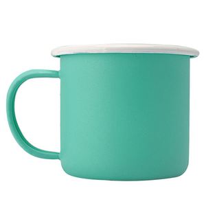 Taza de Café Personalizada Popular para Camping, Mini Taza de Acero Esmaltado con Logotipo - Product Image 2