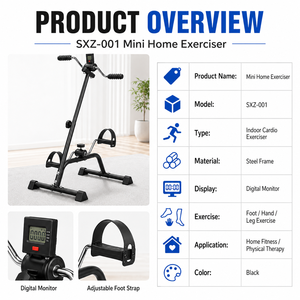 Mini vélo d'exercice pour la rééducation des pieds, des mains, des bras, des jambes et des genoux pour personnes âgées - Product Image 4