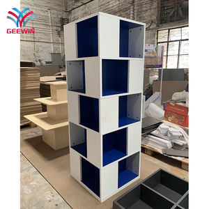 Meubles livre support plancher en bois dur cube en bois bibliothèque étagère en bois présentoirs <span class=keywords><strong>de</strong></span> vente au détail pour <span class=keywords><strong>magasin</strong></span> <span class=keywords><strong>de</strong></span> vêtements - Product Image 1