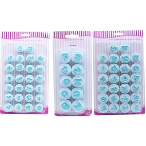 Hot New 26pcs Alphabétique Fondant Gâteau Moule Cutter En Plastique Cookie Timbre Impressionner Embosser pour La Décoration De Gâteau - Product Image 6