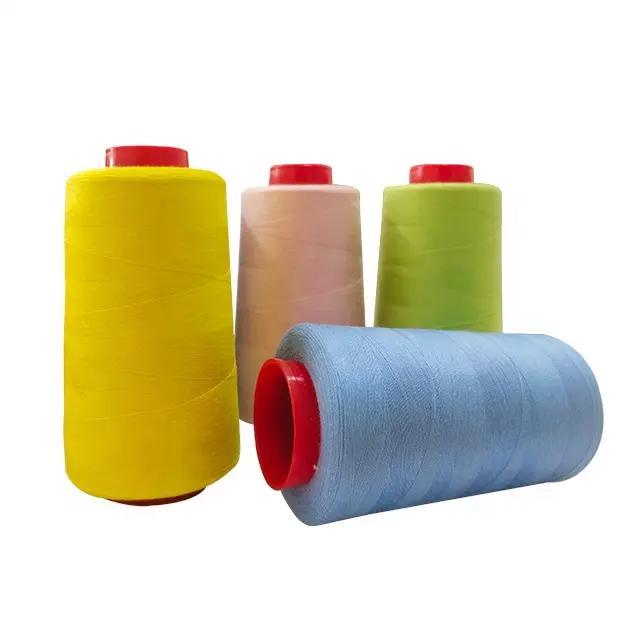 Sợi đàn hồi 100% chỉ may Polyester sau tiêu dùng 30/2 50/2 40/2