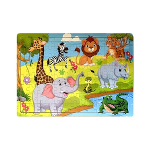 Rompecabezas Educativo para Niños de 2 a 4 Años, <span class=keywords><strong>Mapa</strong></span> del Mundo en Caja de Hierro, Hecho de Madera y Papel - Product Image 4
