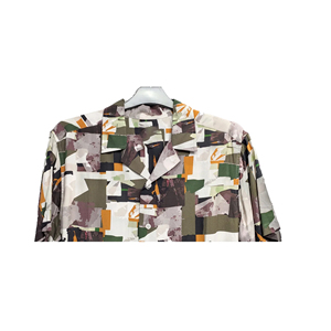 Chemise de travail décontractée teintée en fil de sergé 100% coton pour hommes, chemise boutonnée à manches longues, extensible, respirante, de haute qualité - Product Image 3
