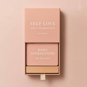 Tarjeta de Afirmación Personalizada con Impresión Personalizada, para la Salud Mental, Motivacional, Positiva, para el Cuidado Personal, el Amor, la Gratitud, con Caja - Product Image 1