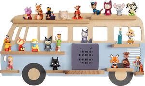 Estante <span class=keywords><strong>para</strong></span> Tonies - <span class=keywords><strong>para</strong></span> hasta 32 figuras Tonie (magnéticas) - Diseño de autobús <span class=keywords><strong>para</strong></span> niños y niñas - Independiente o colgante - Azul claro - Product Image 3