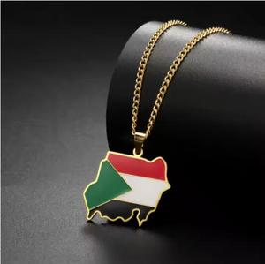 Venta al por mayor República de <span class=keywords><strong>Sudán</strong></span> <span class=keywords><strong>del</strong></span> <span class=keywords><strong>Sur</strong></span> <span class=keywords><strong>mapa</strong></span> bandera colgante collares plata oro Color esmalte <span class=keywords><strong>Sur</strong></span> <span class=keywords><strong>Sudán</strong></span> mapas étnicos joyería regalos - Product Image 4