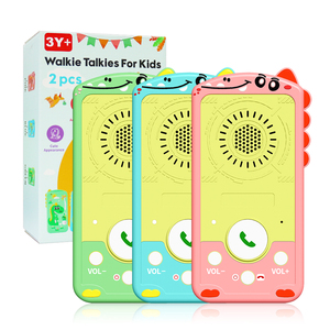 Ngoài trời tầm xa <span class=keywords><strong>Interphone</strong></span> cho trẻ em không có thẻ Sim cần thiết hai chiều 2 Wát có khả năng intercom carton khủng long Walkie Talkie cuộc gọi làm - Product Image 1