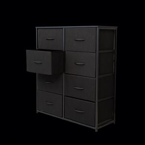 Modern Durable Living Room Fabric <b>Cabinets</b> with 8 Drawers Freestanding Design - Product Image 3
