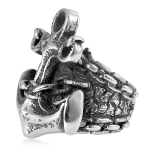 yunnique Men's <b>Titanium</b> Steel <b>Ring</b> Spike Geometric Design Silver Color Fashion Jewelry Gift - Product Image 3